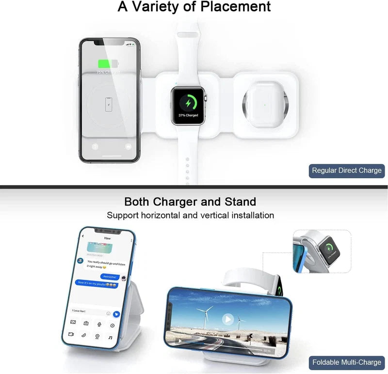 3-in-1 Wireless Charger | شاحن لاسلكي 3 في 1