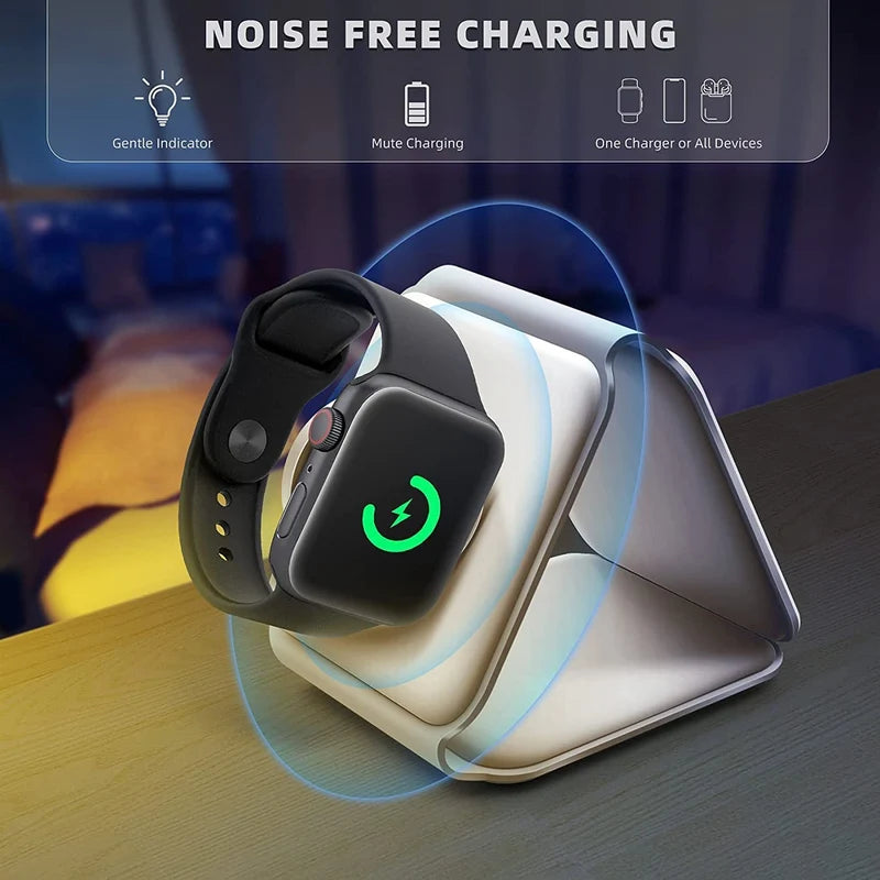 3-in-1 Wireless Charger | شاحن لاسلكي 3 في 1