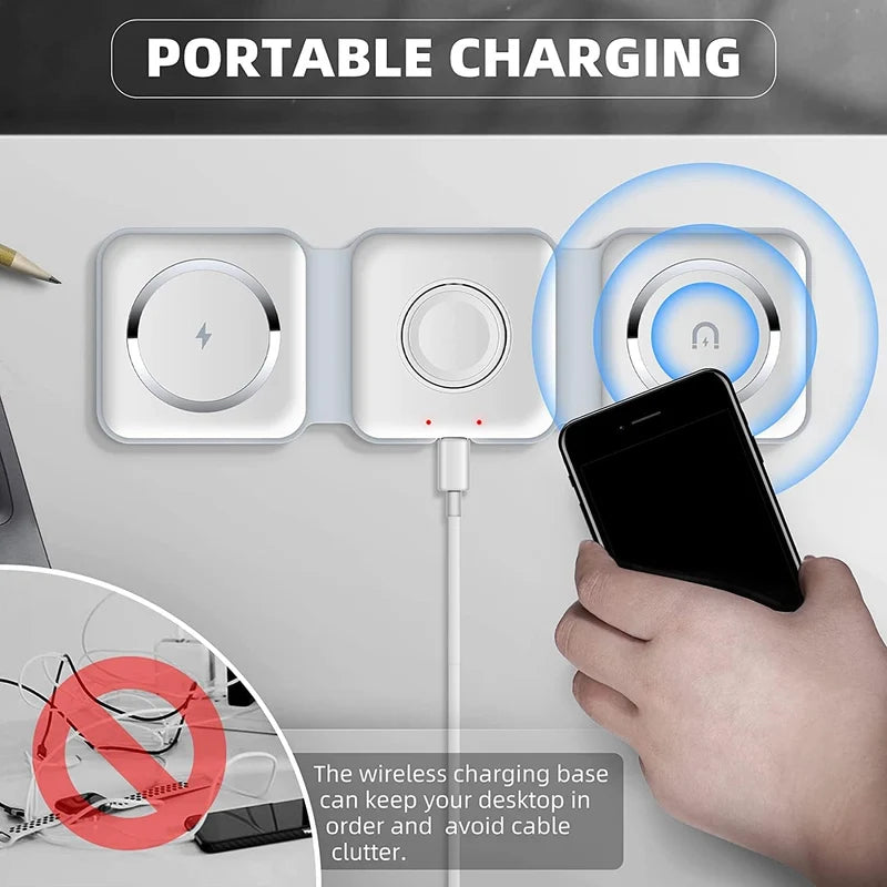3-in-1 Wireless Charger | شاحن لاسلكي 3 في 1