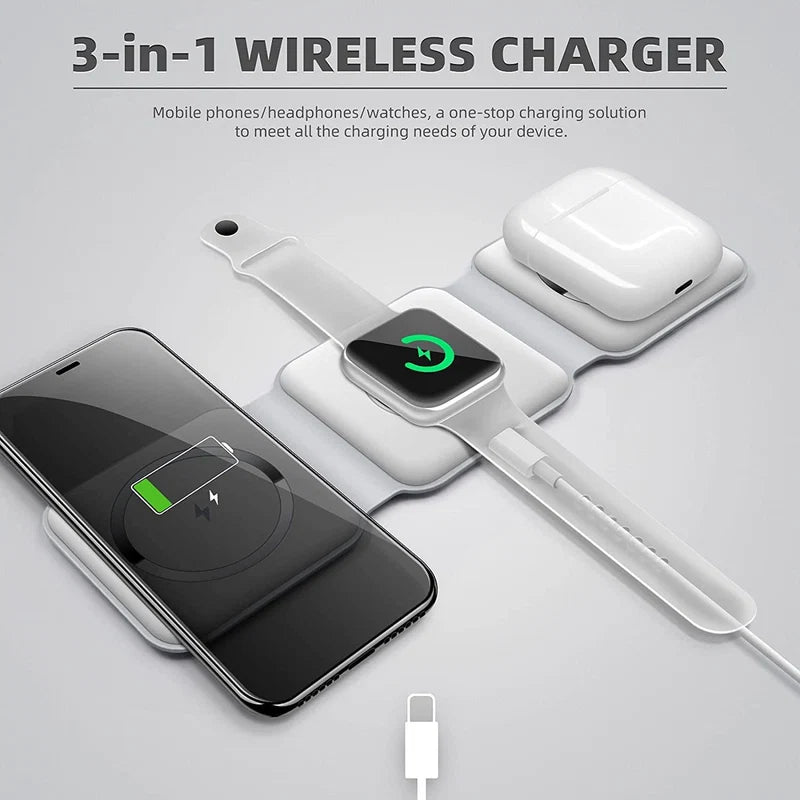 3-in-1 Wireless Charger | شاحن لاسلكي 3 في 1