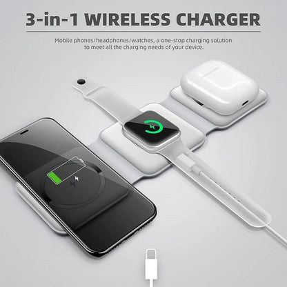 3-in-1 Wireless Charger | شاحن لاسلكي 3 في 1