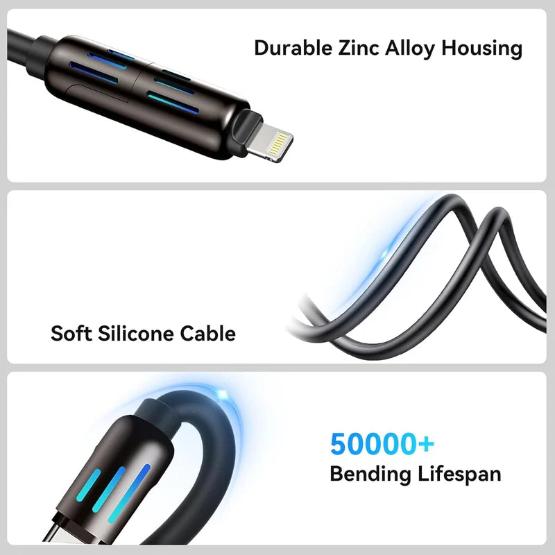 4-in-1 Charging Cable | كابل شحن 4 في 1