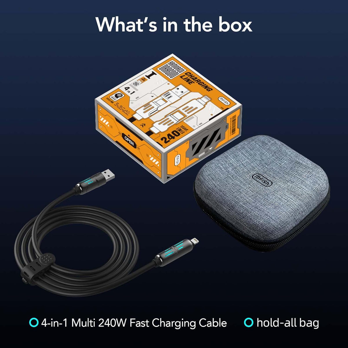 4-in-1 Charging Cable | كابل شحن 4 في 1