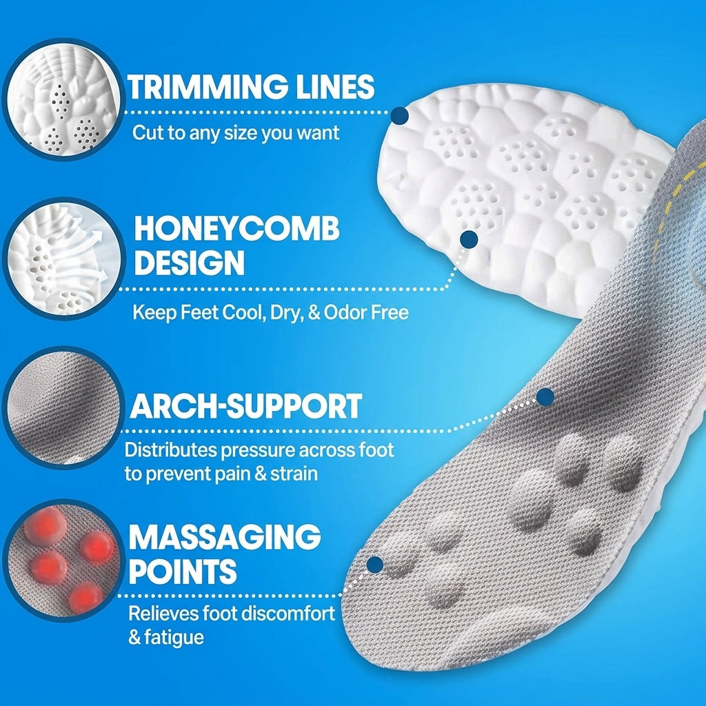 BytePluse™ Cloud Insoles – All-Day Comfort | نعال السحابية – راحة طوال اليوم