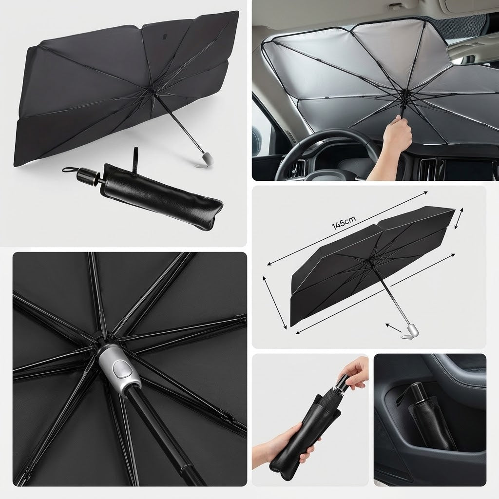 Portable Car Sun Umbrella | مظلة شمس محمولة للسيارة