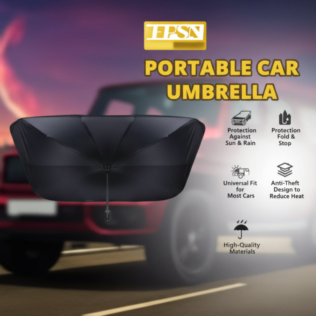 Portable Car Sun Umbrella | مظلة شمس محمولة للسيارة