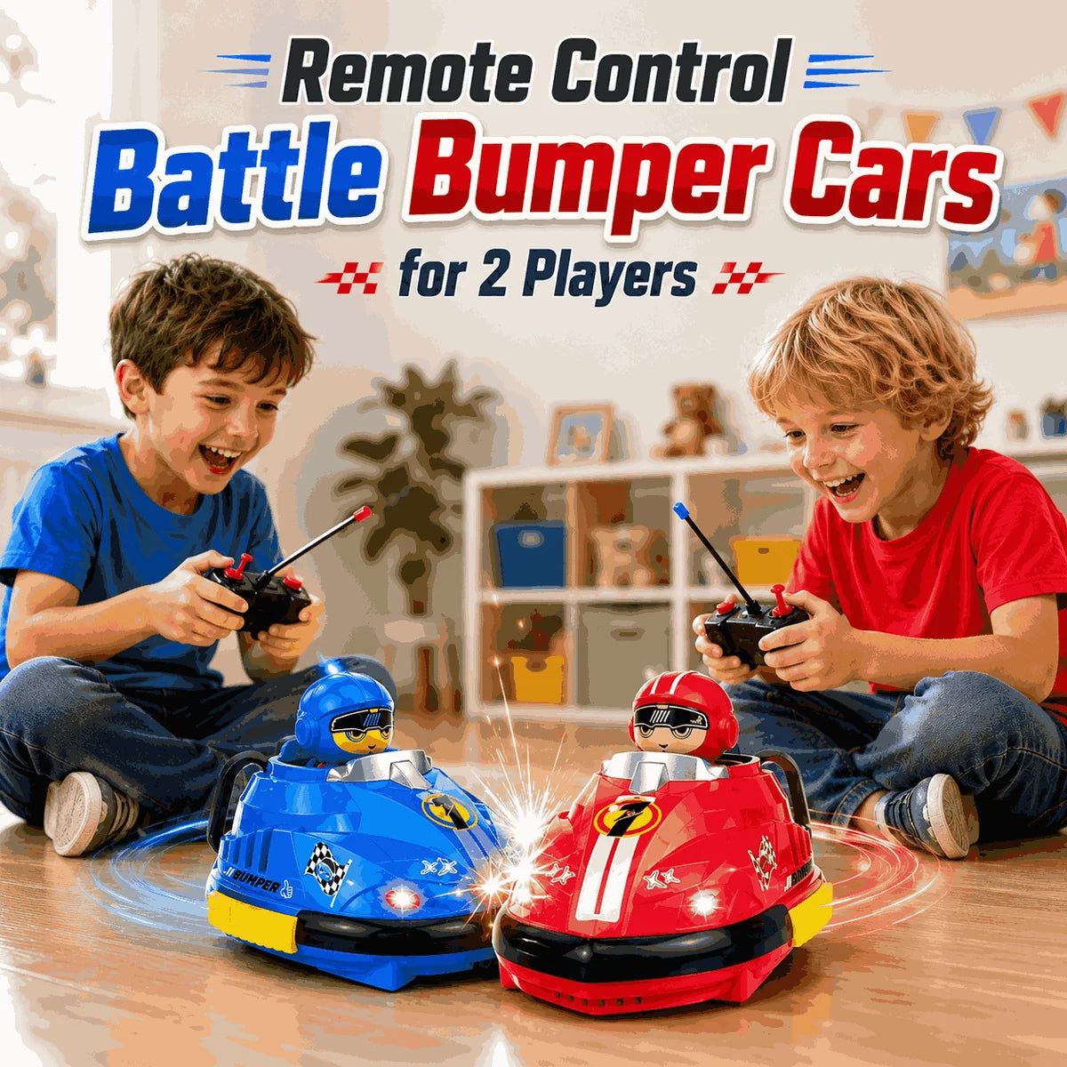 RC Battle Bumper Cars - 2 Player | شحن مجاني + ضمان استرداد الأموال لمدة 30 يوماً
